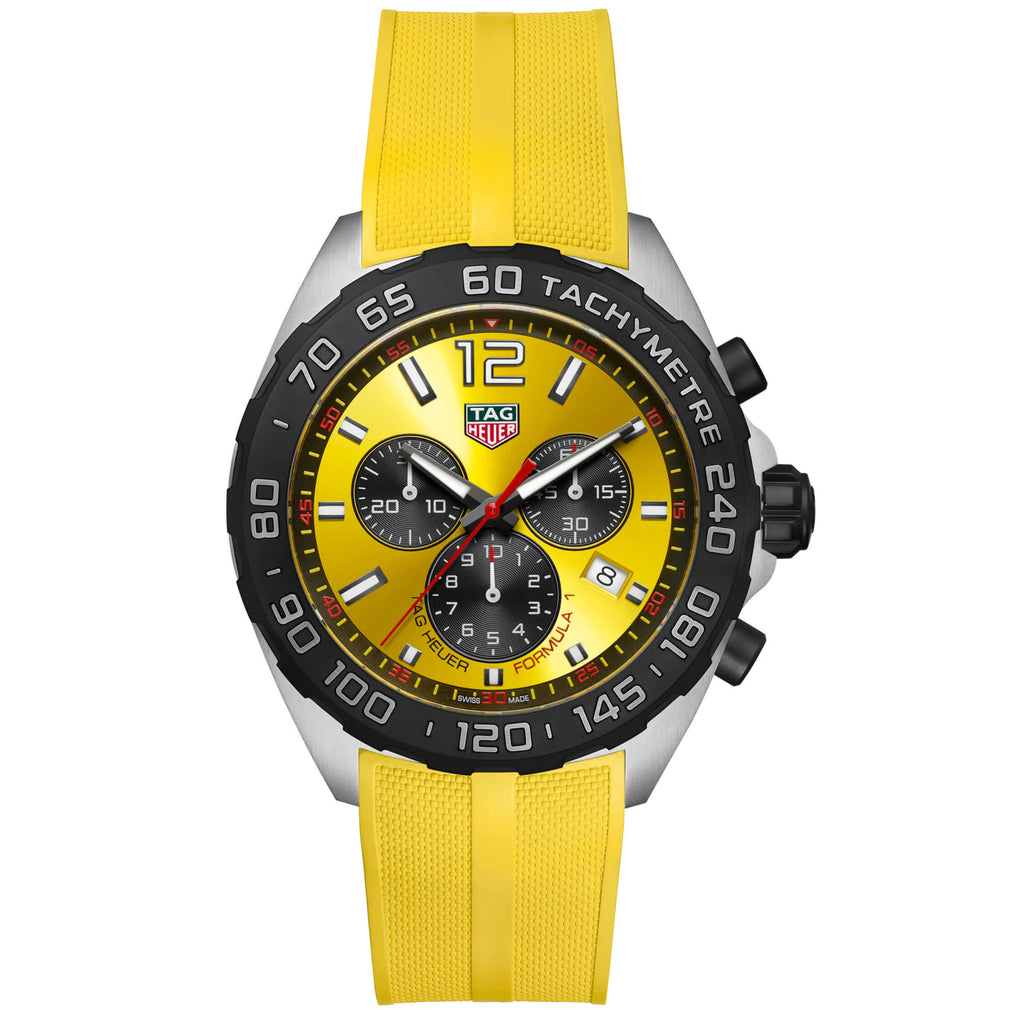 TAG Heuer Formula 1 Chronograph CAZ101AM.FT8054 – Yellow Dial 43mm