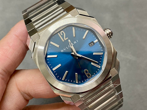 BVLGARI Octo Roma Blue Dial – Stainless Steel