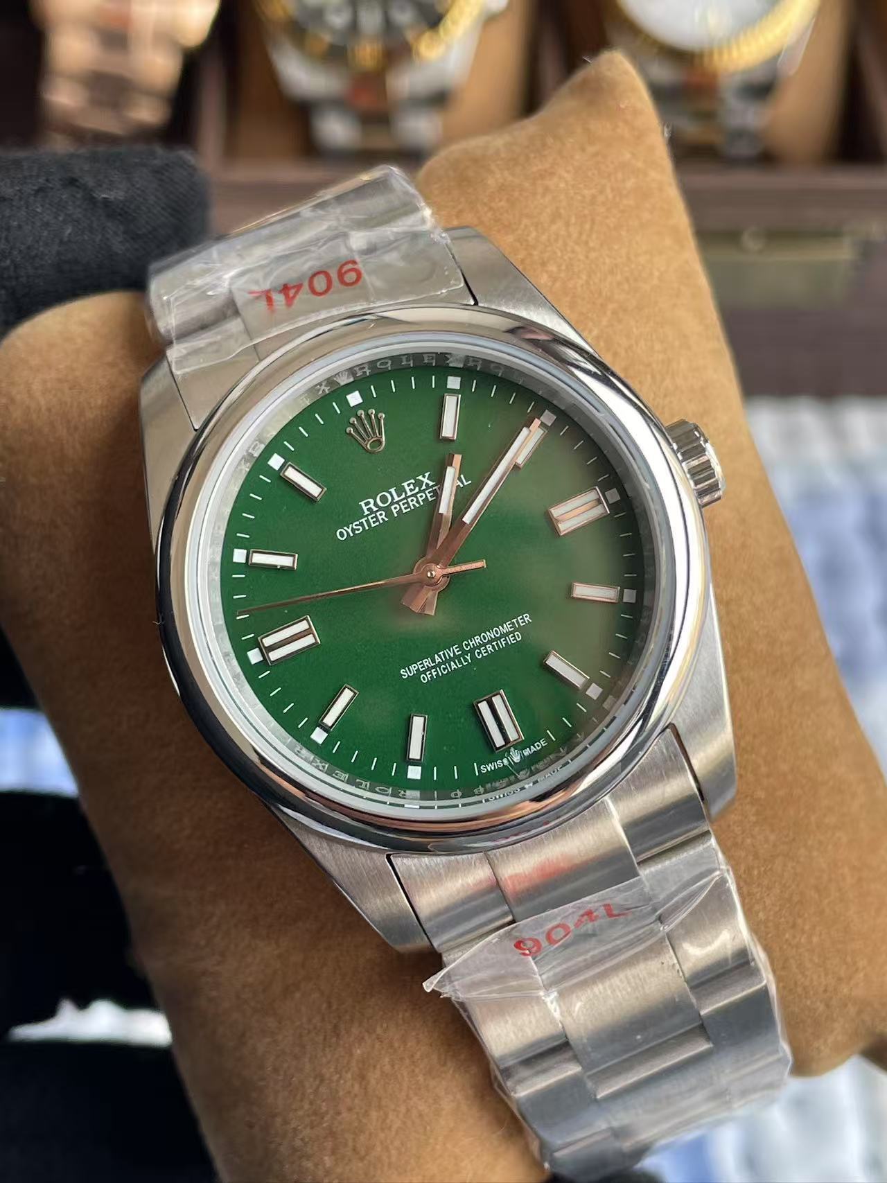 Rolex Oyster Perpetual Green Dial – Stainless Steel