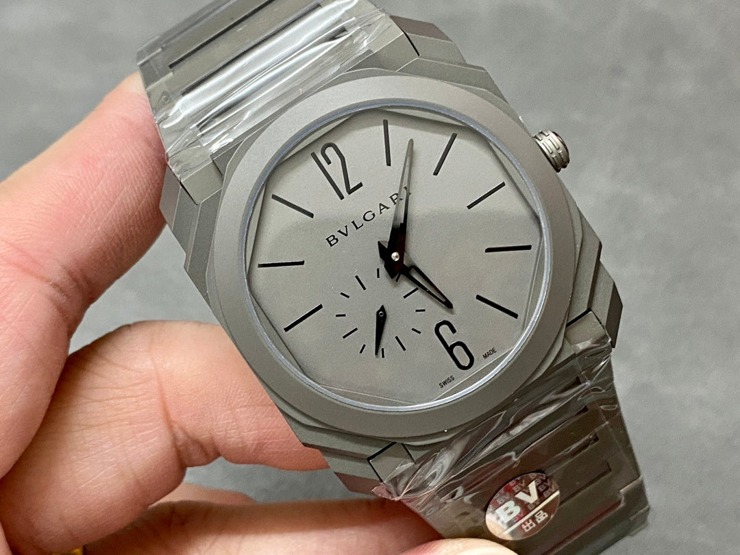 BVLGARI Octo Finissimo Titanium – Matte Grey Dial