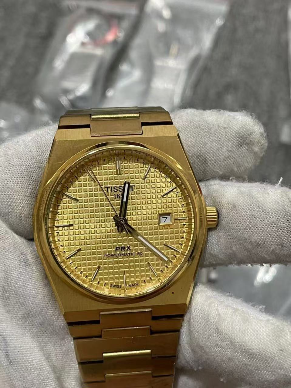Tissot PRX Powermatic 80 Gold Dial – Gold-Tone Stainless Steel
