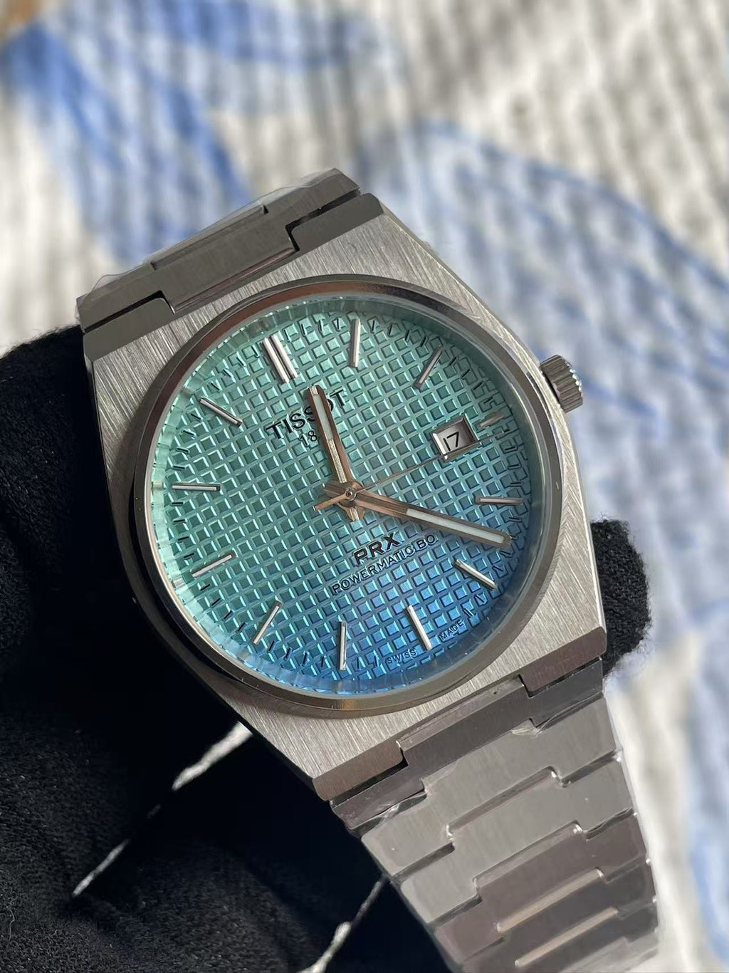 Tissot PRX Powermatic 80 Tiffany Blue – Stainless Steel