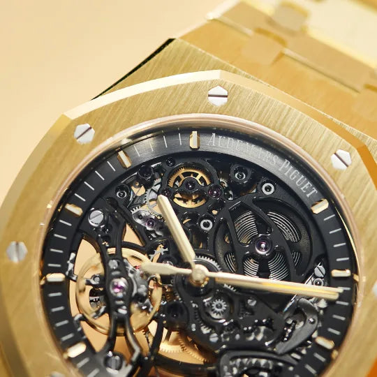 Audemars Piguet Royal Oak Double Balance Wheel Openworked Yellow Gold