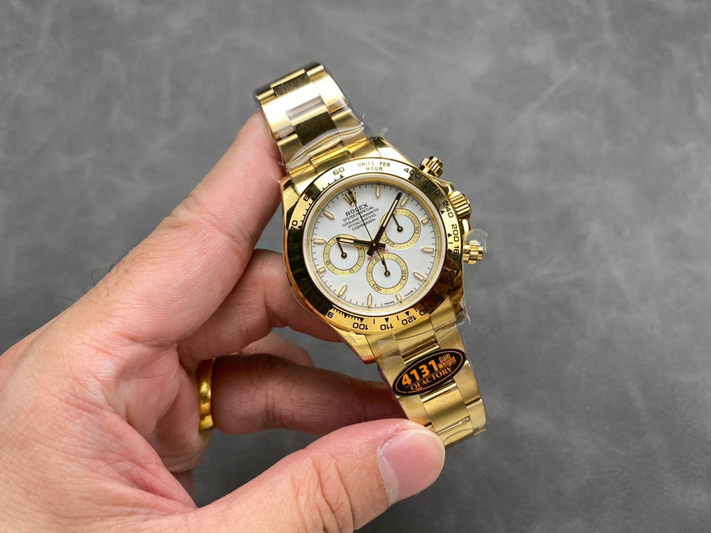 Rolex Daytona - White Dial Yellow Gold