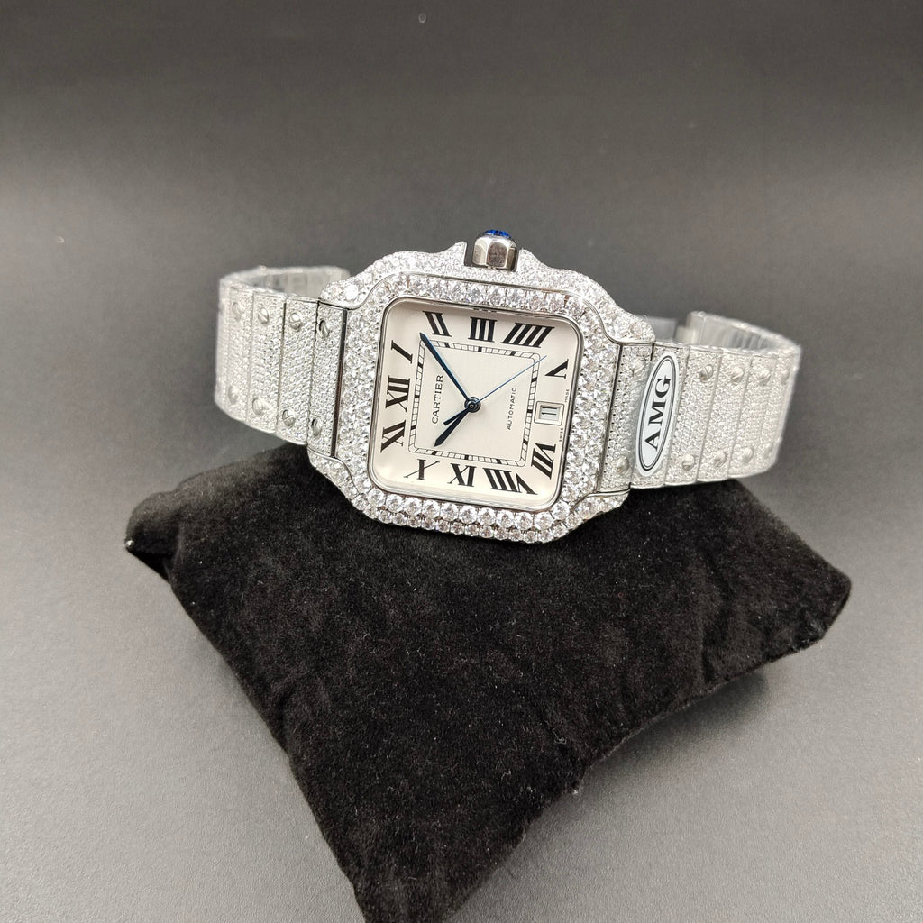 Cartier Santos Diamond Edition – Stainless Steel