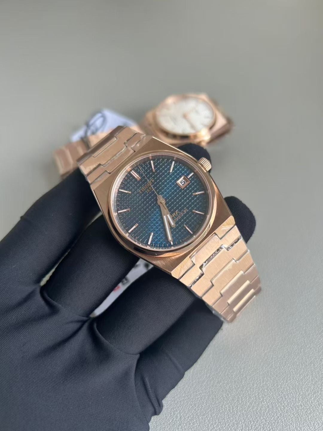 Tissot PRX Powermatic 80 Blue Dial – Rose Gold PVD