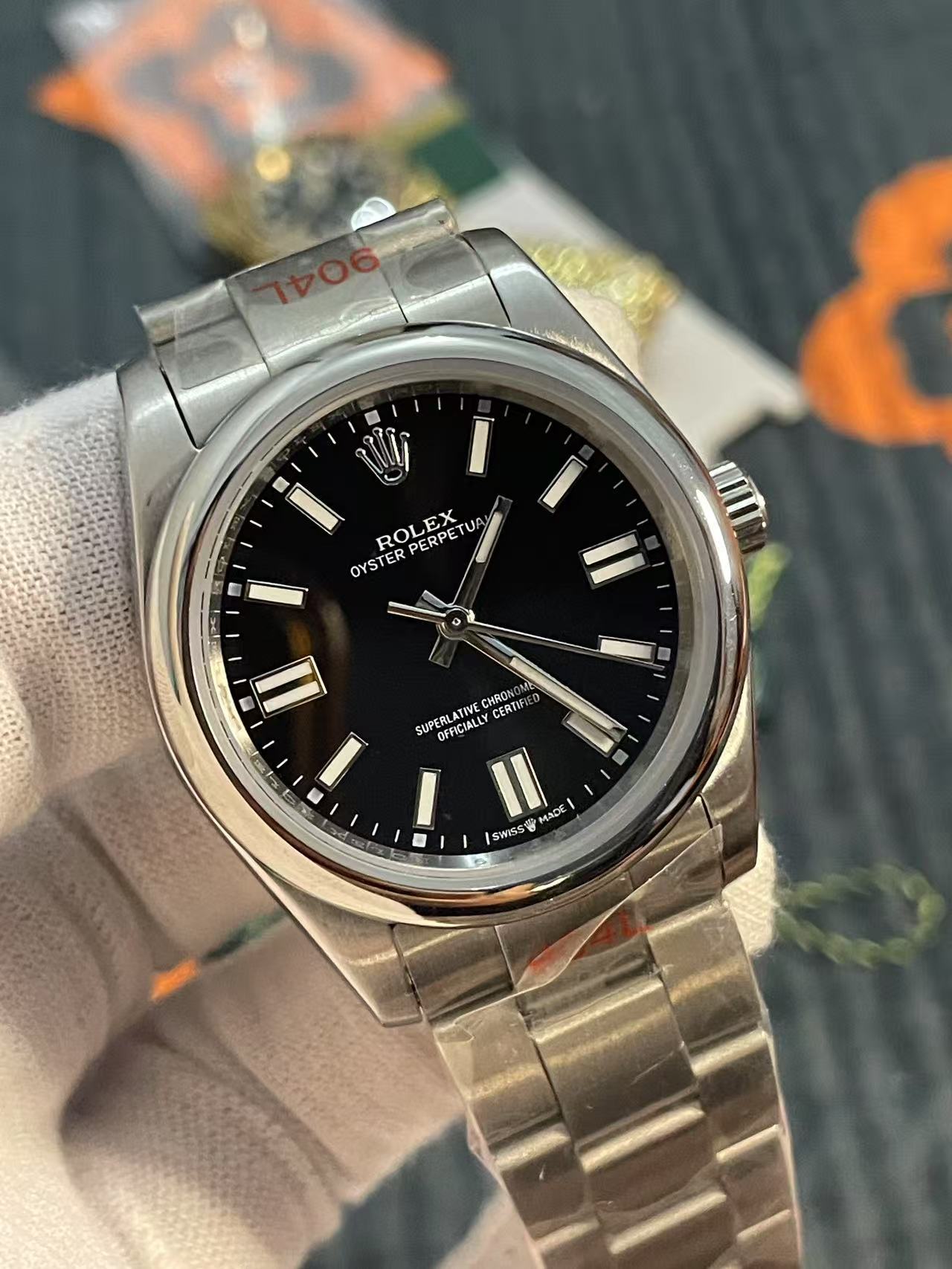 Rolex Oyster Perpetual Black Dial – Stainless Steel