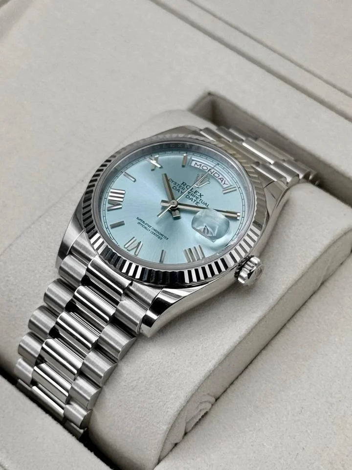 Rolex Day-Date Ice Blue Roman Dial