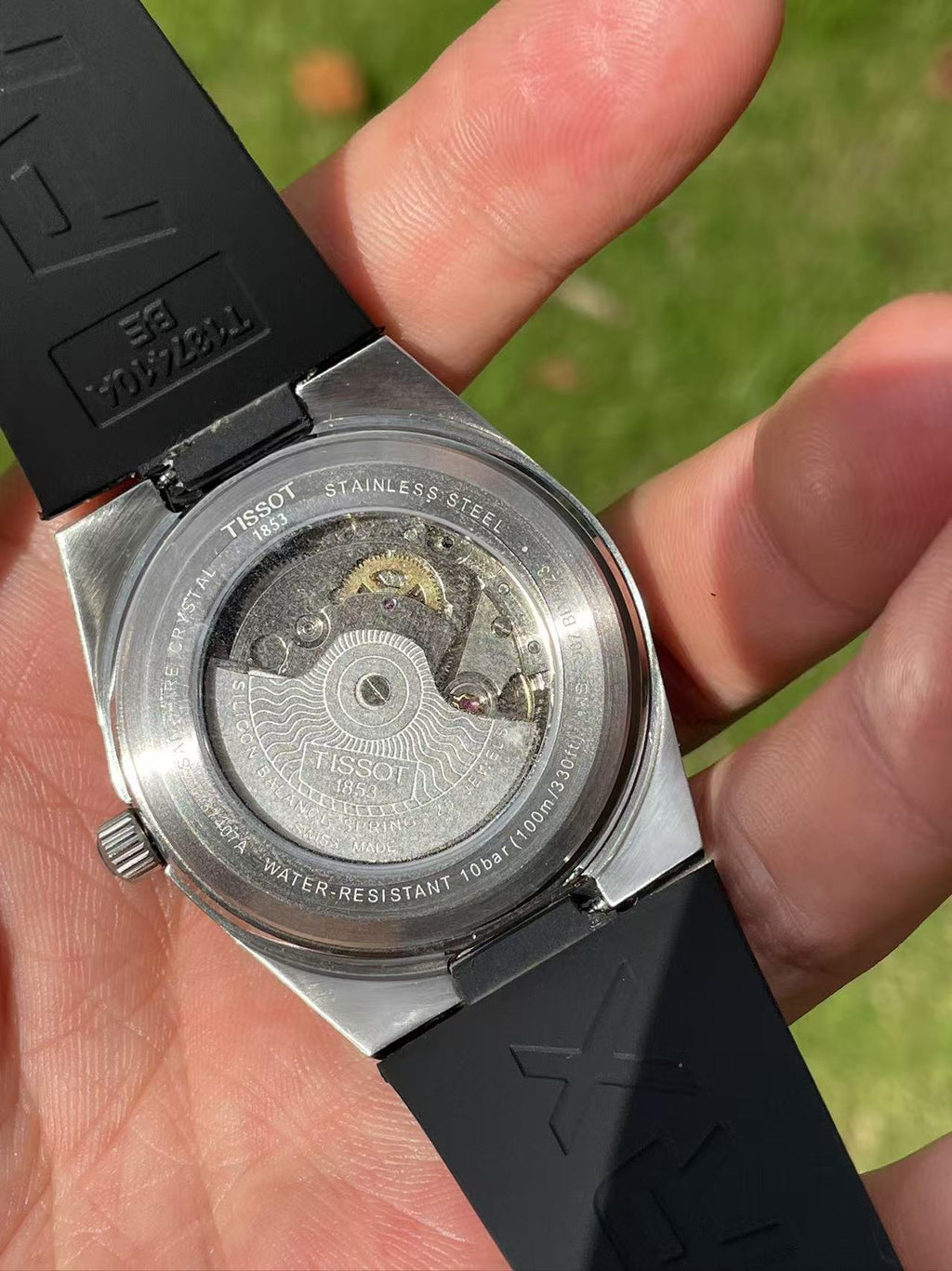 Tissot PRX Powermatic 80 Black Dial – Rubber Strap