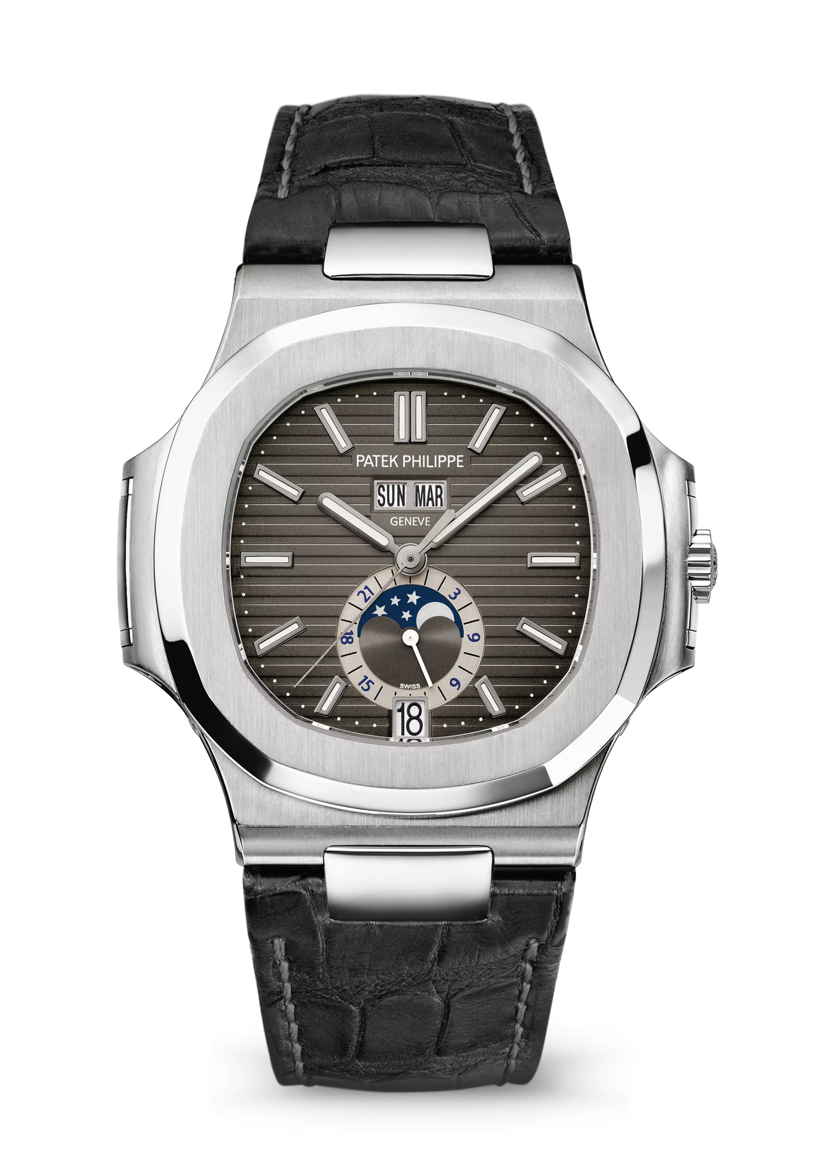 Patek Philippe Nautilus Annual Calendar Moon Phases Super Clone