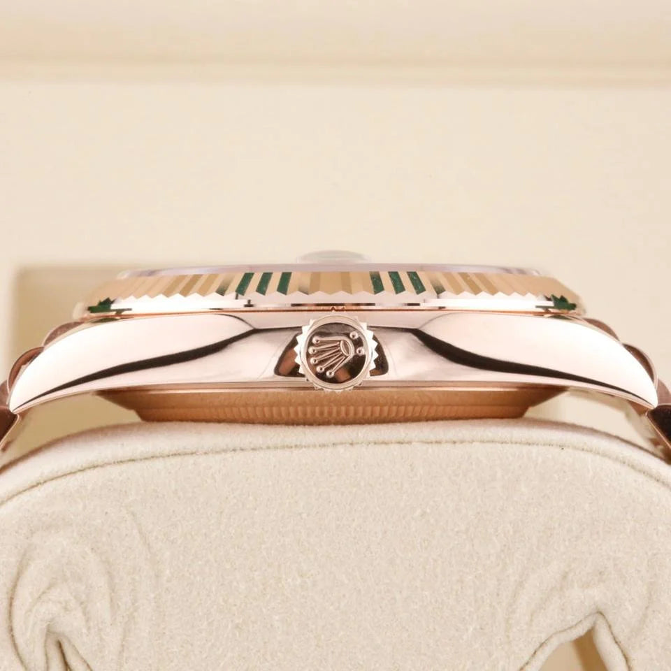 Rolex Day-Date 40 – Olive Green Dial – 228235 – Fluted Bezel – President Bracelet