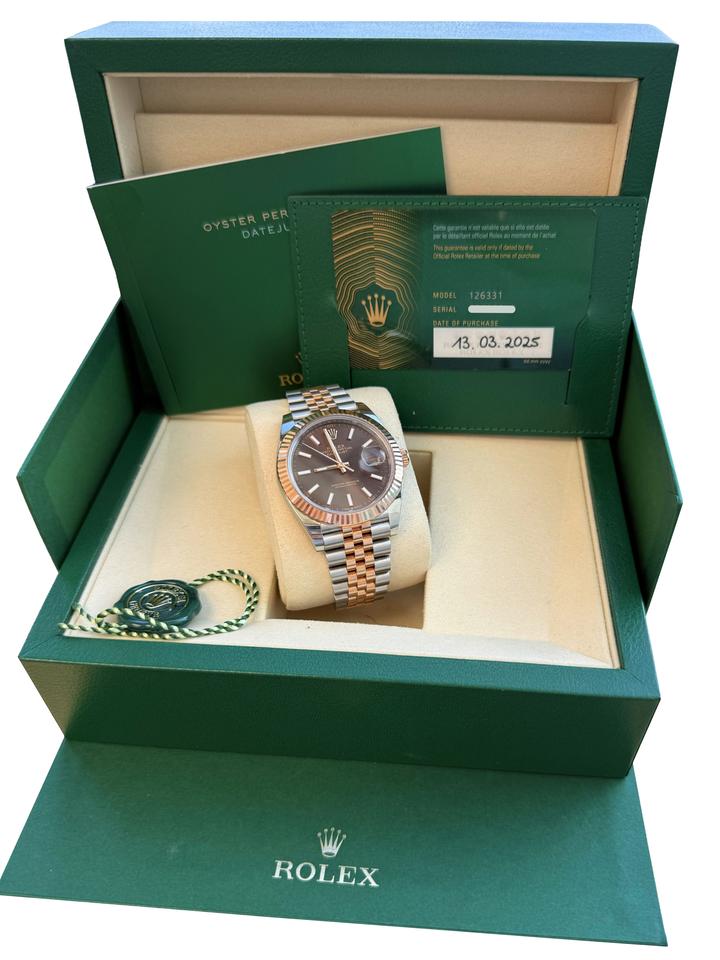 Rolex Datejust 41 Chocolate 18k Rose Gold/Steel