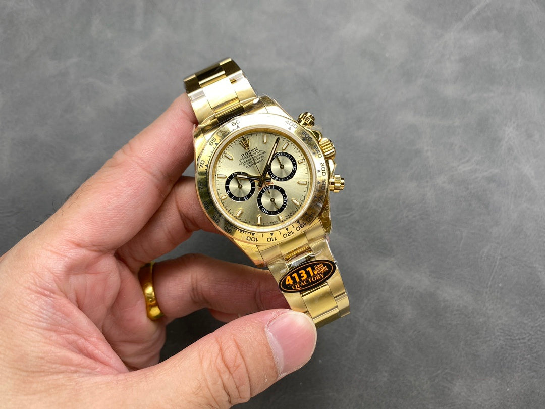 Rolex Daytona - Golden and Bright Black Dial