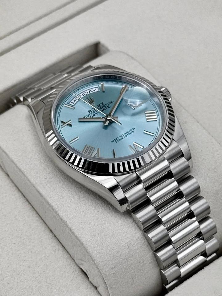 Rolex Day-Date Ice Blue Roman Dial