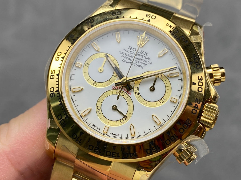 Rolex Daytona - White Dial Yellow Gold
