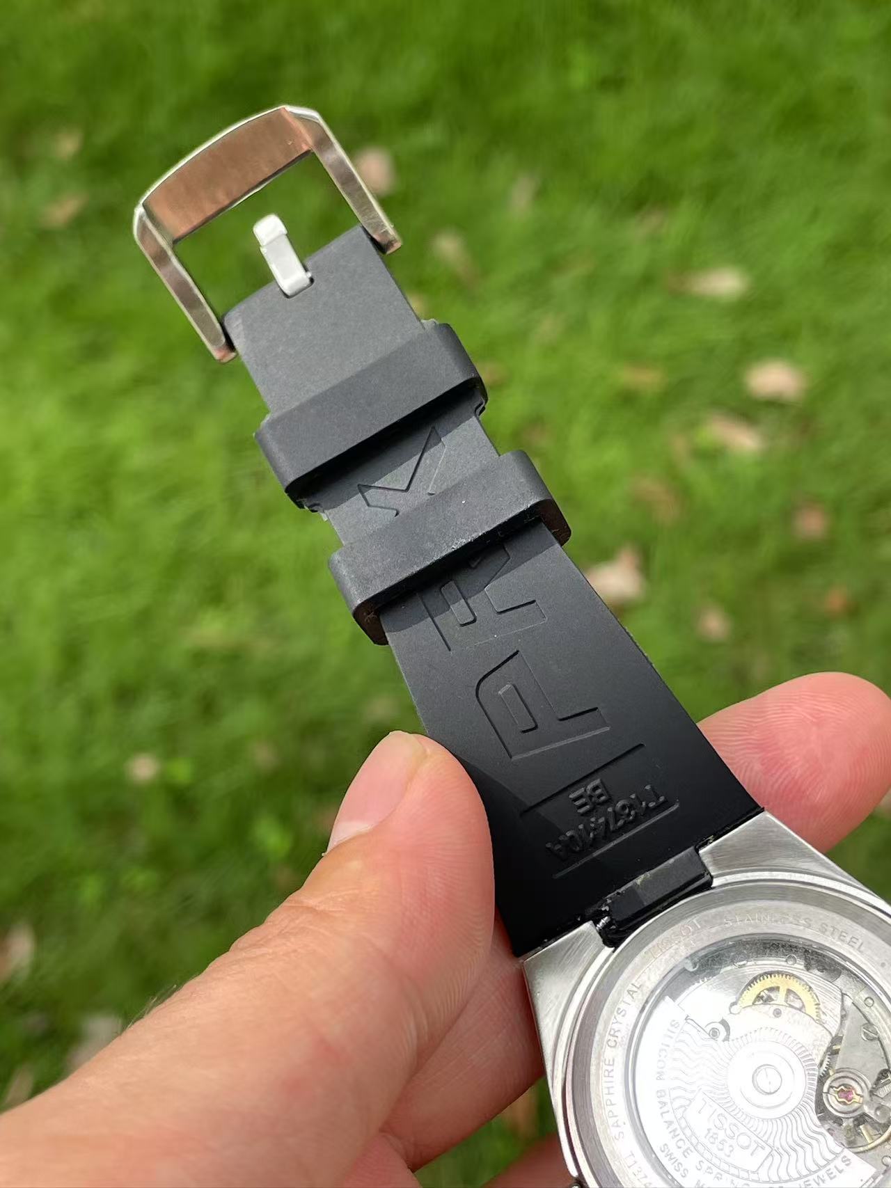 Tissot PRX Powermatic 80 Black Dial – Rubber Strap
