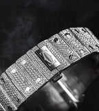 Cartier Santos Steel Diamond with Blue Dial