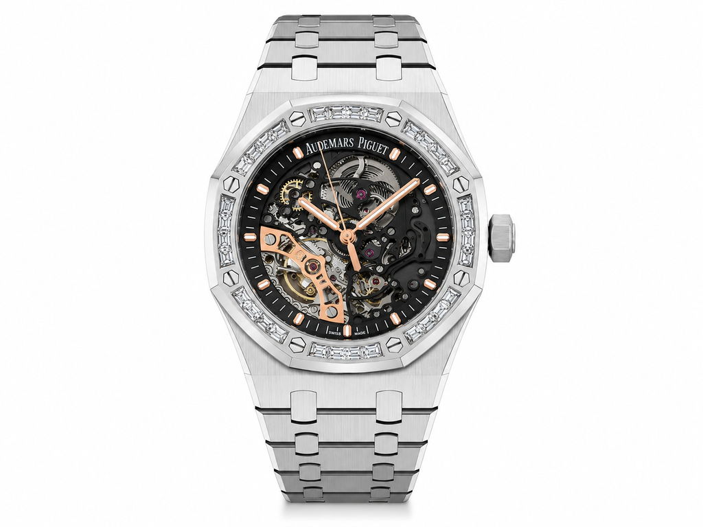 Audemars Piguet Royal Oak Skeleton – Silver & Diamond