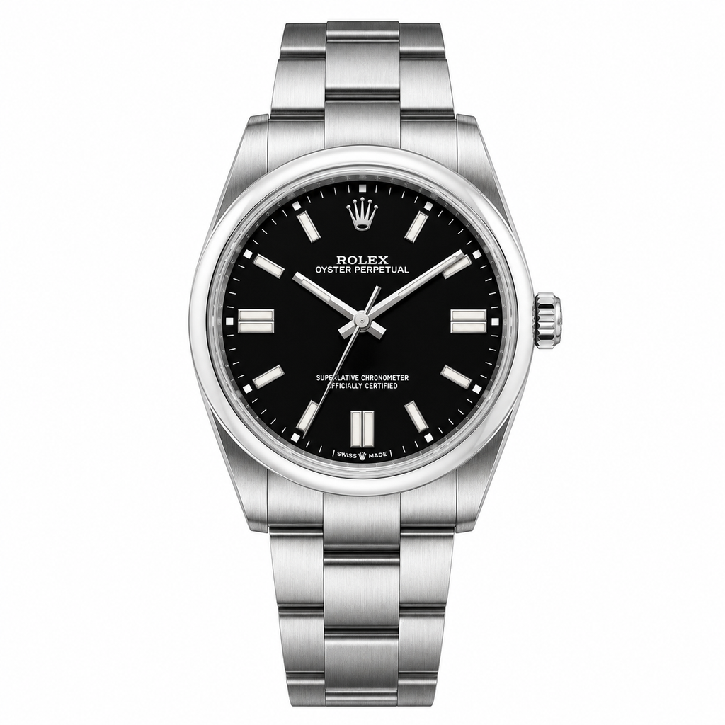 Rolex Oyster Perpetual Black Dial – Stainless Steel