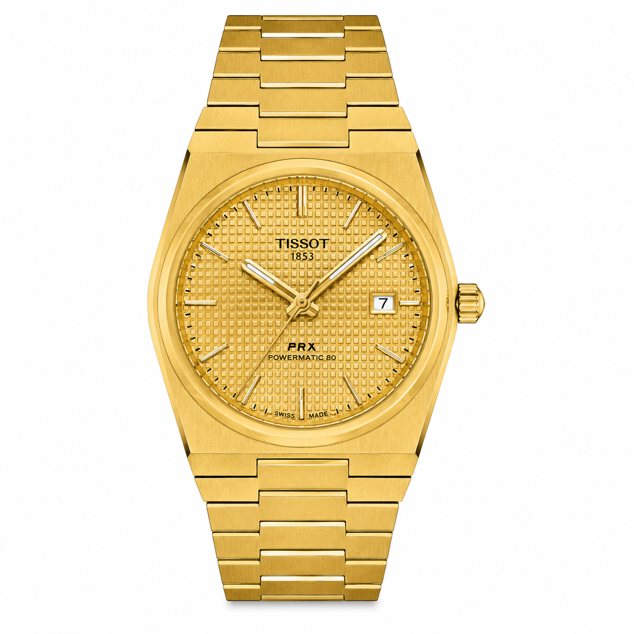 Tissot PRX Powermatic 80 Gold Dial – Gold-Tone Stainless Steel