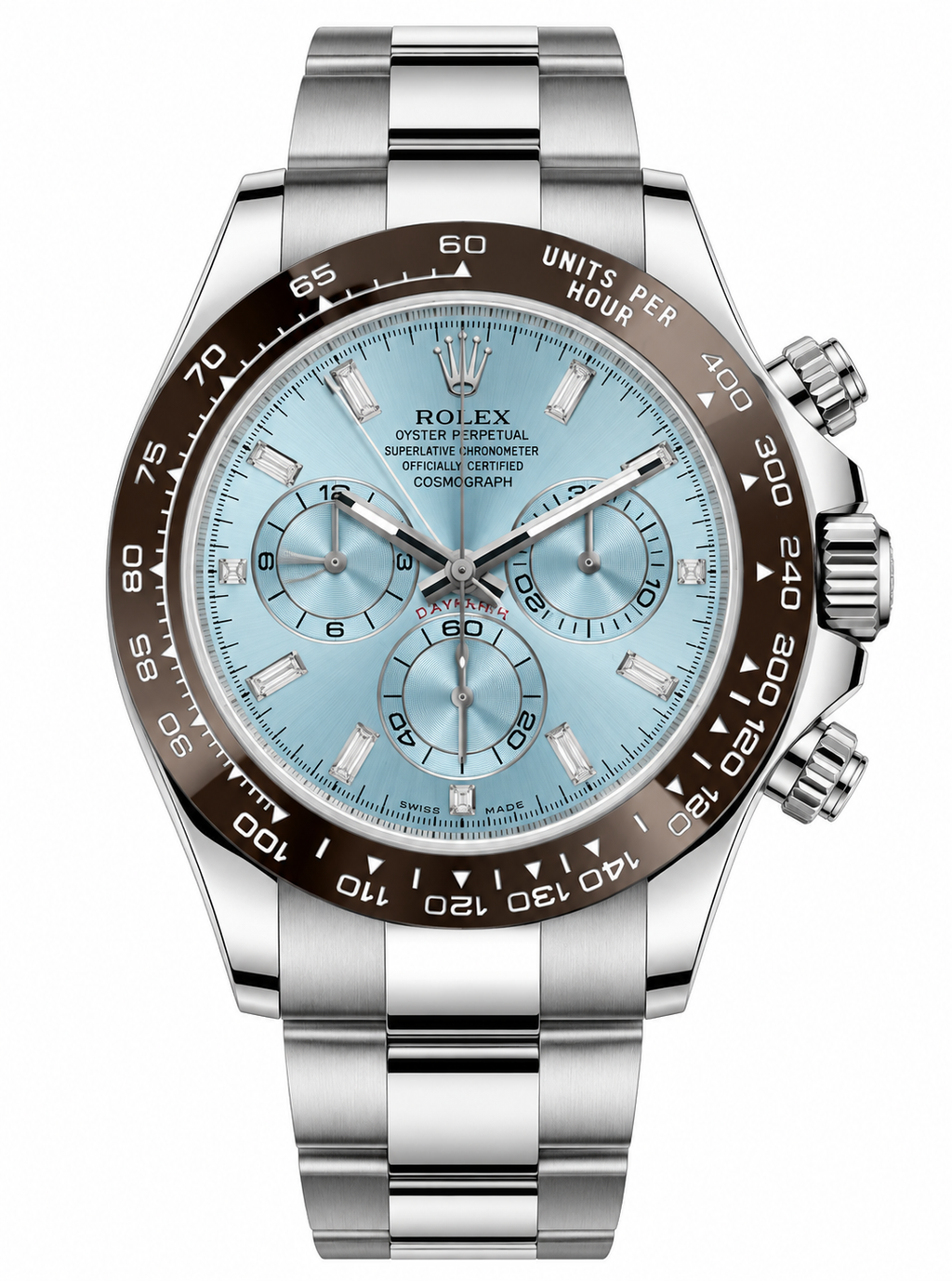 Rolex Daytona Platinum Daytona Baguette Dial