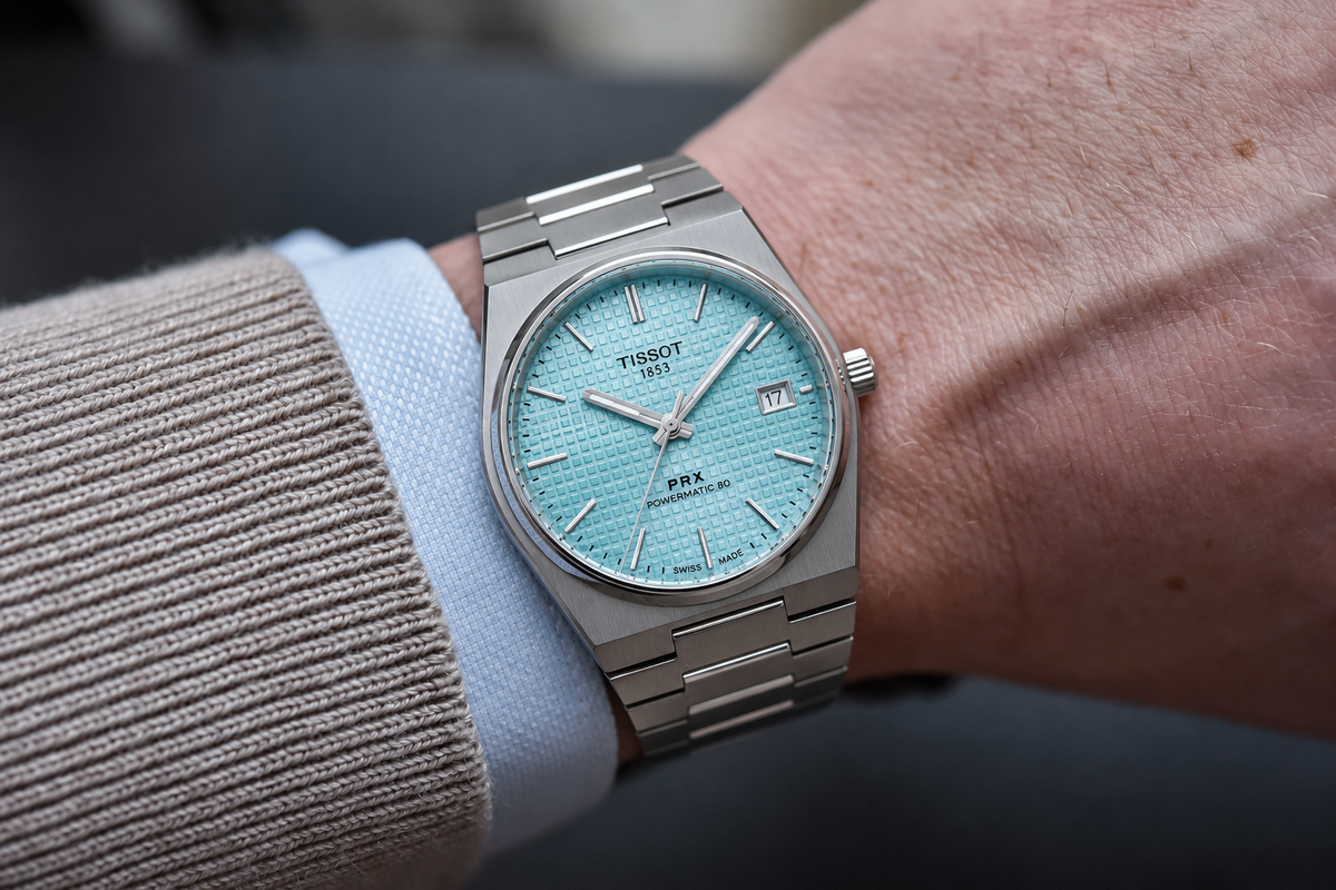 Tissot PRX Powermatic 80 Tiffany Blue – Stainless Steel