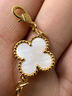 Van Cleef & Arpels Vintage Alhambra Bracelet, 5 Motifs – Yellow Gold & Mother-of-Pearl