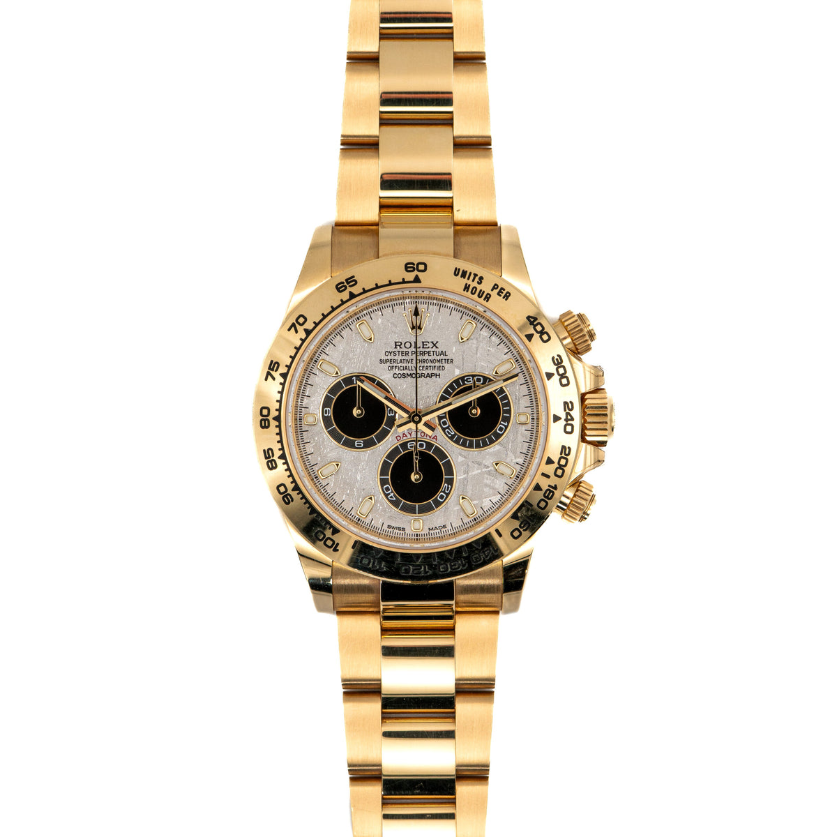 Rolex Cosmograph Daytona Yellow Gold Meteorite Dial
