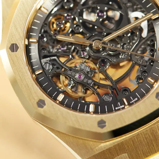Audemars Piguet Royal Oak Double Balance Wheel Openworked Yellow Gold