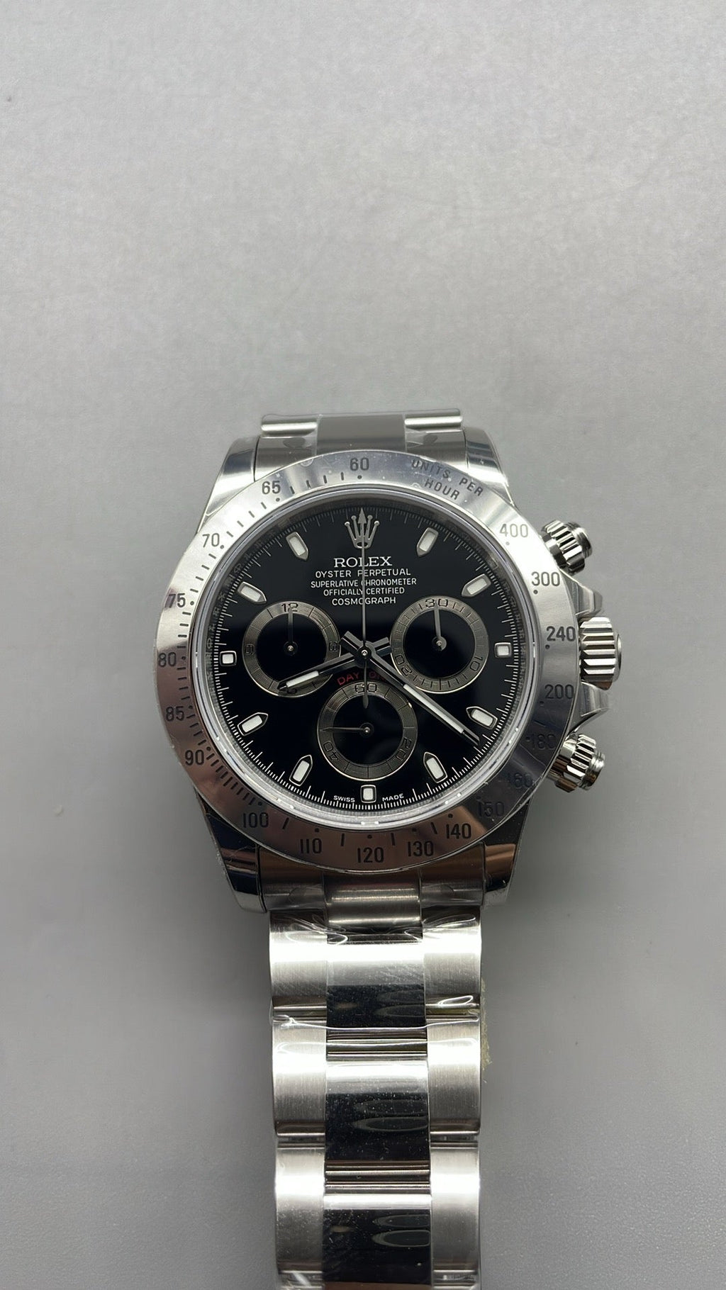 Rolex Cosmograph Daytona 40 – Black Dial VSF SUPER CLONE – 126520 – Oyster Bracelet