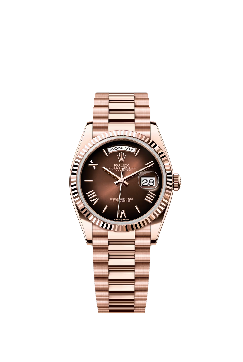 Rolex Day-Date 40 – Olive Green Dial – 228235 – Fluted Bezel – President Bracelet