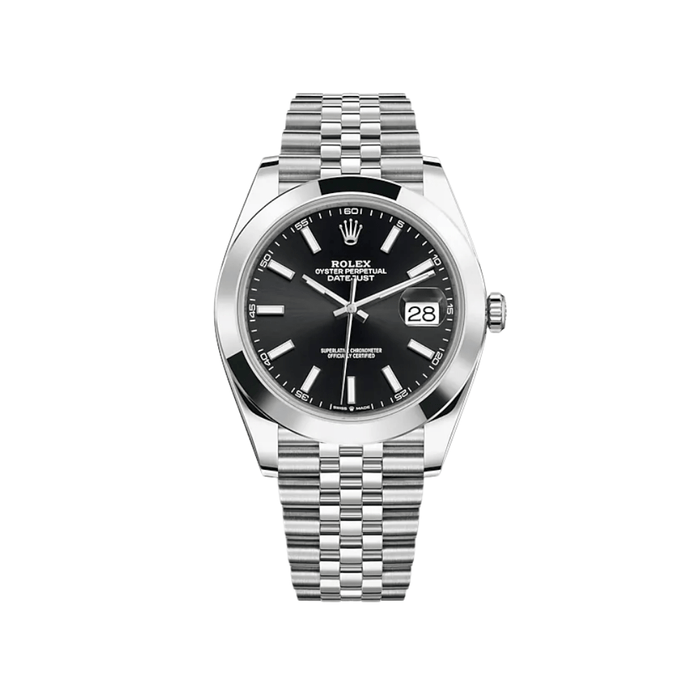 Rolex Datejust 41 126300 Stainless Steel Black Dial Jubilee