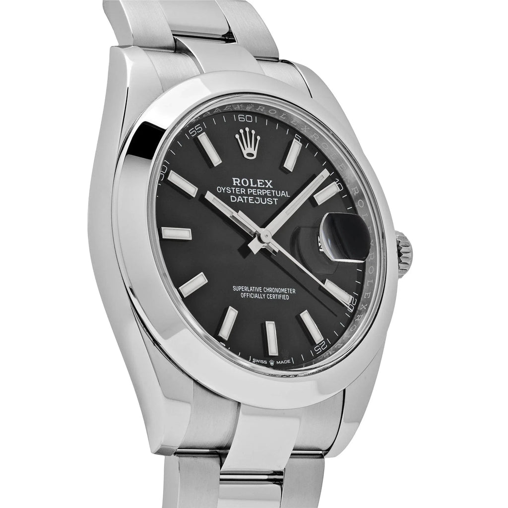 Rolex Datejust 41 126300 Stainless Steel Black Dial Jubilee