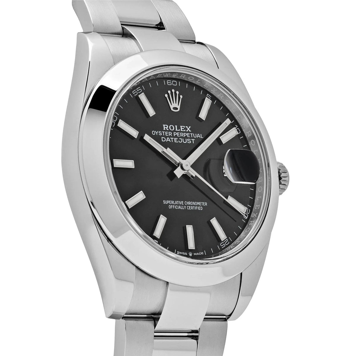 Rolex Datejust 41 126300 Stainless Steel Black Dial Jubilee